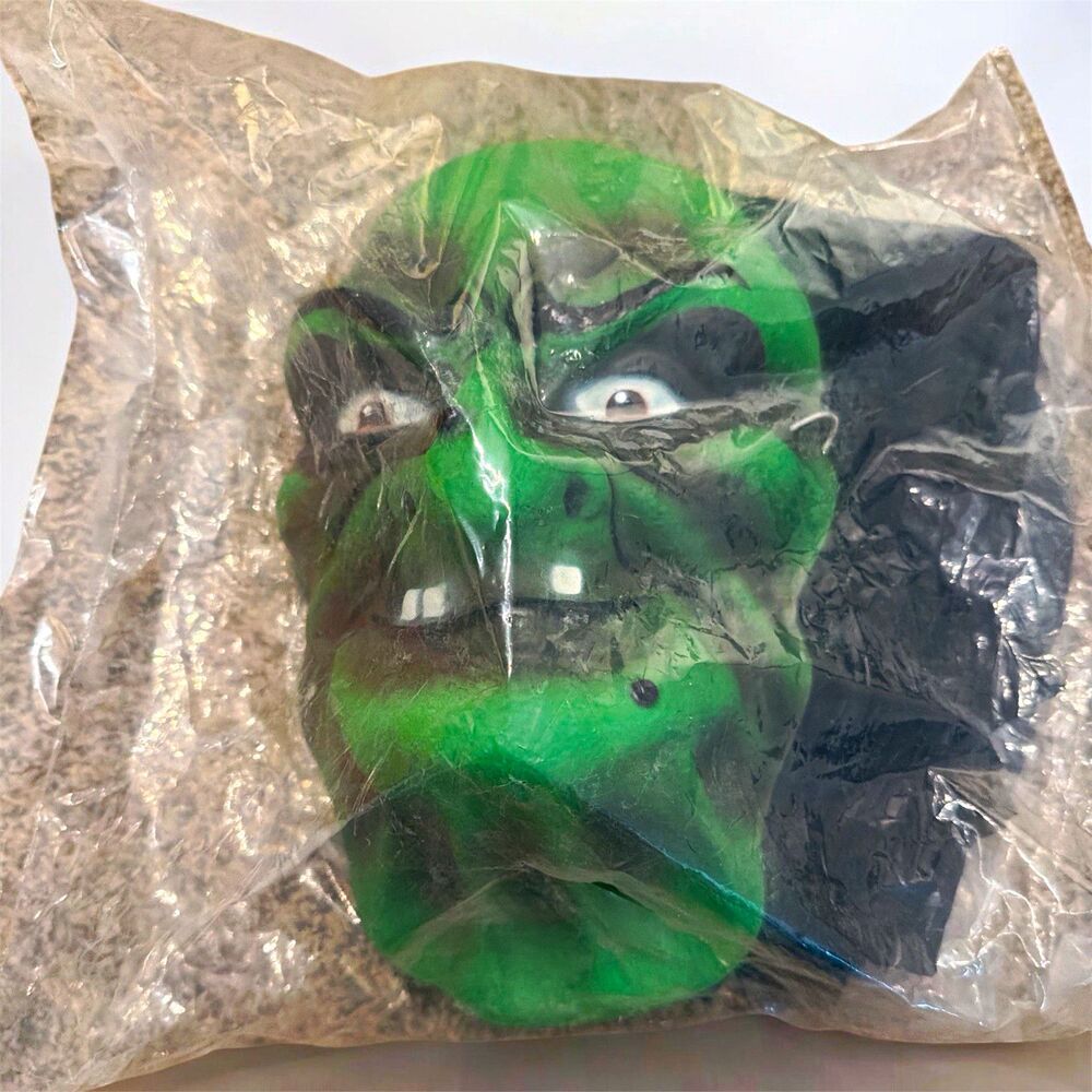 Green Halloween Full Face Mask, Adult Unisex One Size, Plastic Full Mask